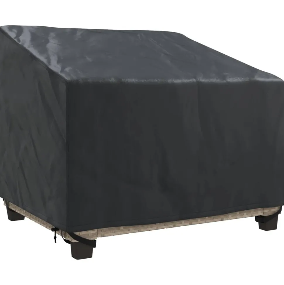 vidaXL Tuinstoelhoes Zwart 96 x 79 x 74 cm 210D Oxford Stof
