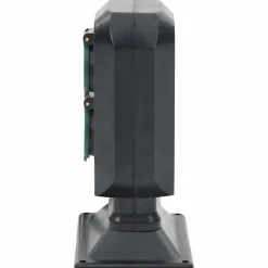 vidaXL Tuinstopcontact en grondpin 2-wegs 15,5x11x24 cm zwart en groen
