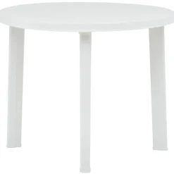 vidaXL Tuintafel 89 cm kunststof wit