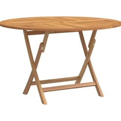vidaXL Tuintafel inklapbaar Ø 110x75 cm massief teakhout