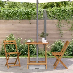 vidaXL Tuintafel inklapbaar 70x70x75 cm massief acaciahout