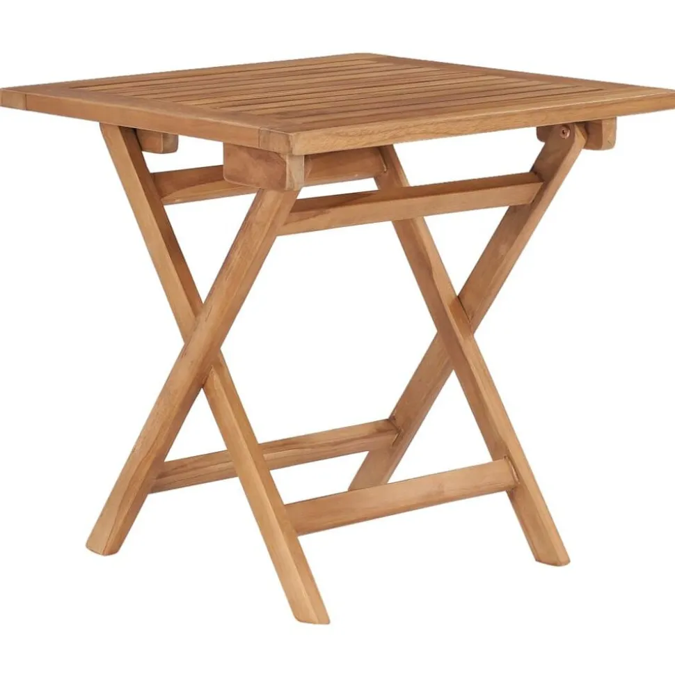 vidaXL Tuintafel inklapbaar 45x45x45 cm massief teakhout