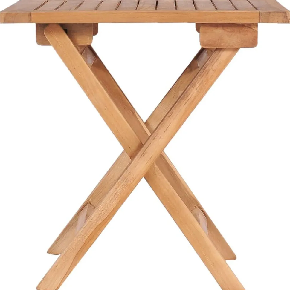 vidaXL Tuintafel inklapbaar 45x45x45 cm massief teakhout