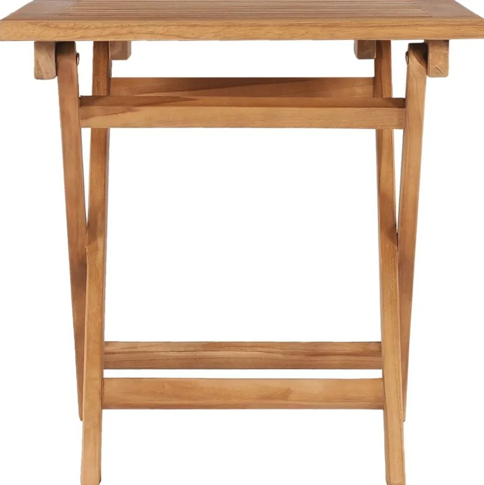 vidaXL Tuintafel inklapbaar 45x45x45 cm massief teakhout