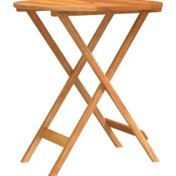 vidaXL Tuintafel inklapbaar Ø60x75 cm massief eucalyptushout