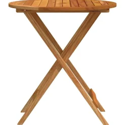vidaXL Tuintafel inklapbaar Ø60x75 cm massief eucalyptushout