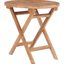 vidaXL Tuintafel inklapbaar 45 cm massief teakhout