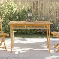 vidaXL Tuintafel 110x55x75 cm bamboe