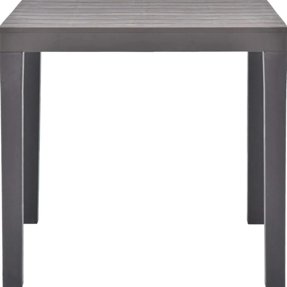 vidaXL Tuintafel 78x78x72 cm kunststof mokka