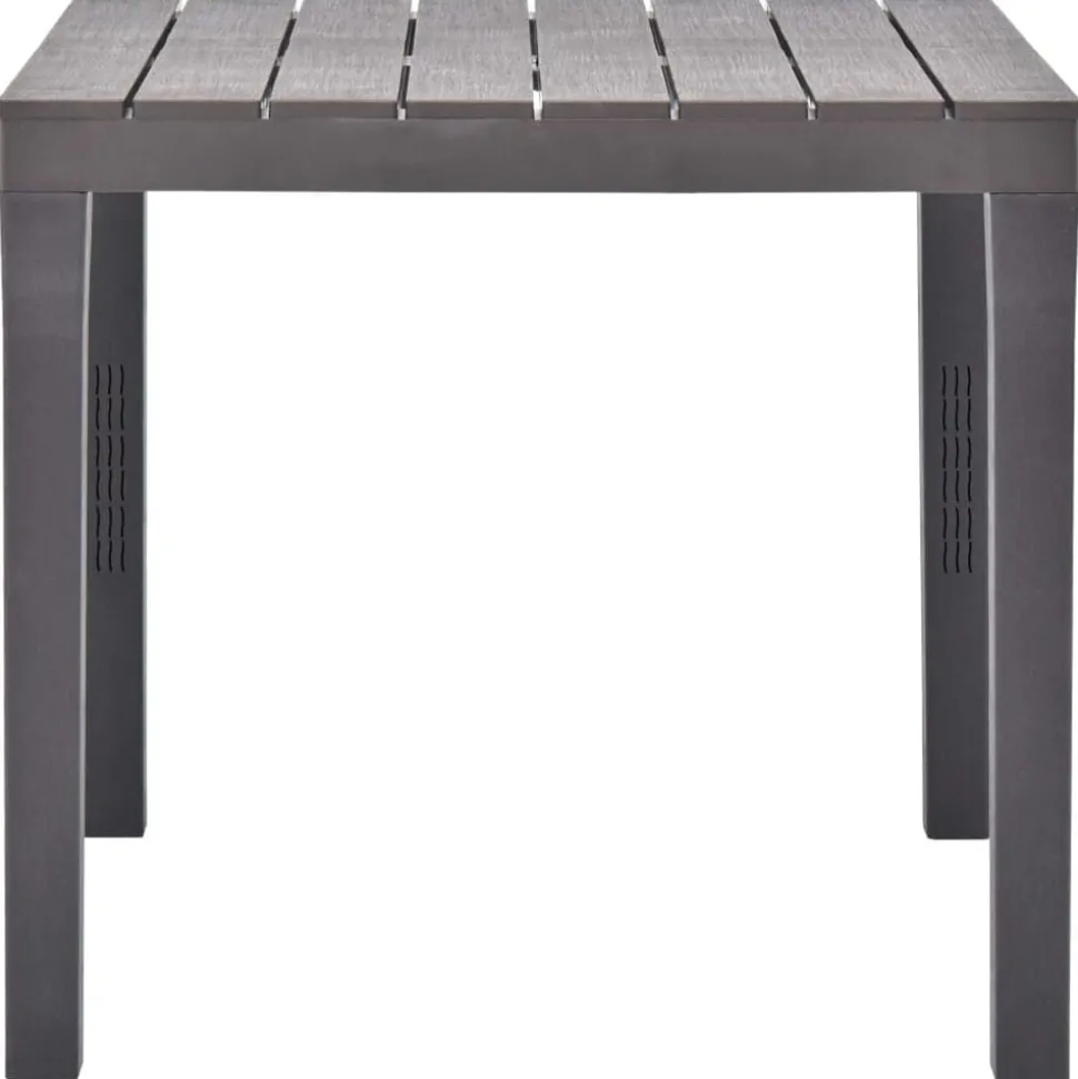 vidaXL Tuintafel 78x78x72 cm kunststof mokka