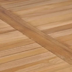 vidaXL Tuintafel 80x80x77 cm massief teakhout