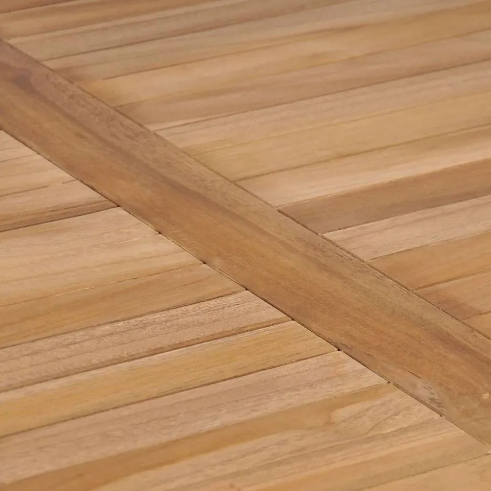 vidaXL Tuintafel 80x80x77 cm massief teakhout