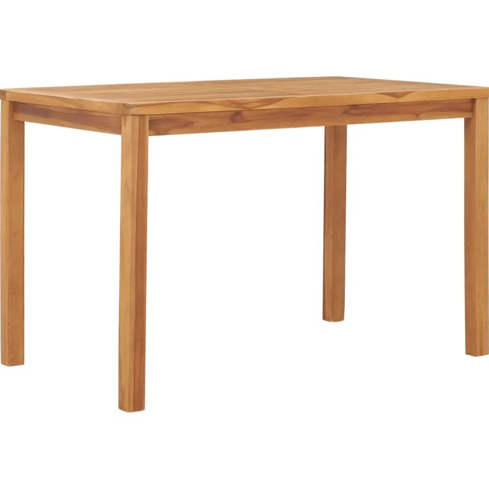 vidaXL Tuintafel 120x70x77 cm massief teakhout