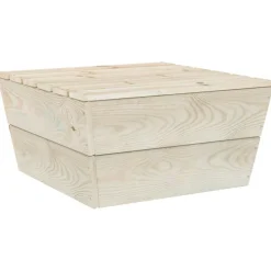 vidaXL Tuintafels 2 st 60x60x30 cm geïmpregneerd vurenhout