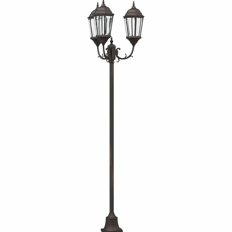 vidaXL Tuinverlichting Brons 57 x 49 x 241 cm Aluminium en Glas