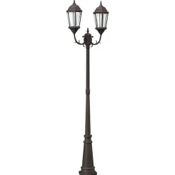 vidaXL Tuinverlichting Brons 68 x 20 x 235 cm Aluminium en Glas