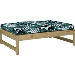 vidaXL Tuinvoetenbank 120x80 cm geïmpregneerd grenenhout