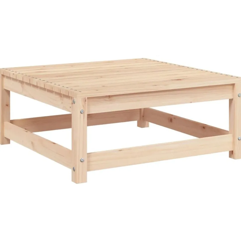 vidaXL Tuinvoetenbank 70x70x30 cm massief grenenhout