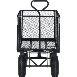 vidaXL Tuinwagen 350 kg zwart