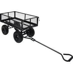 vidaXL Tuinwagen 250 kg zwart