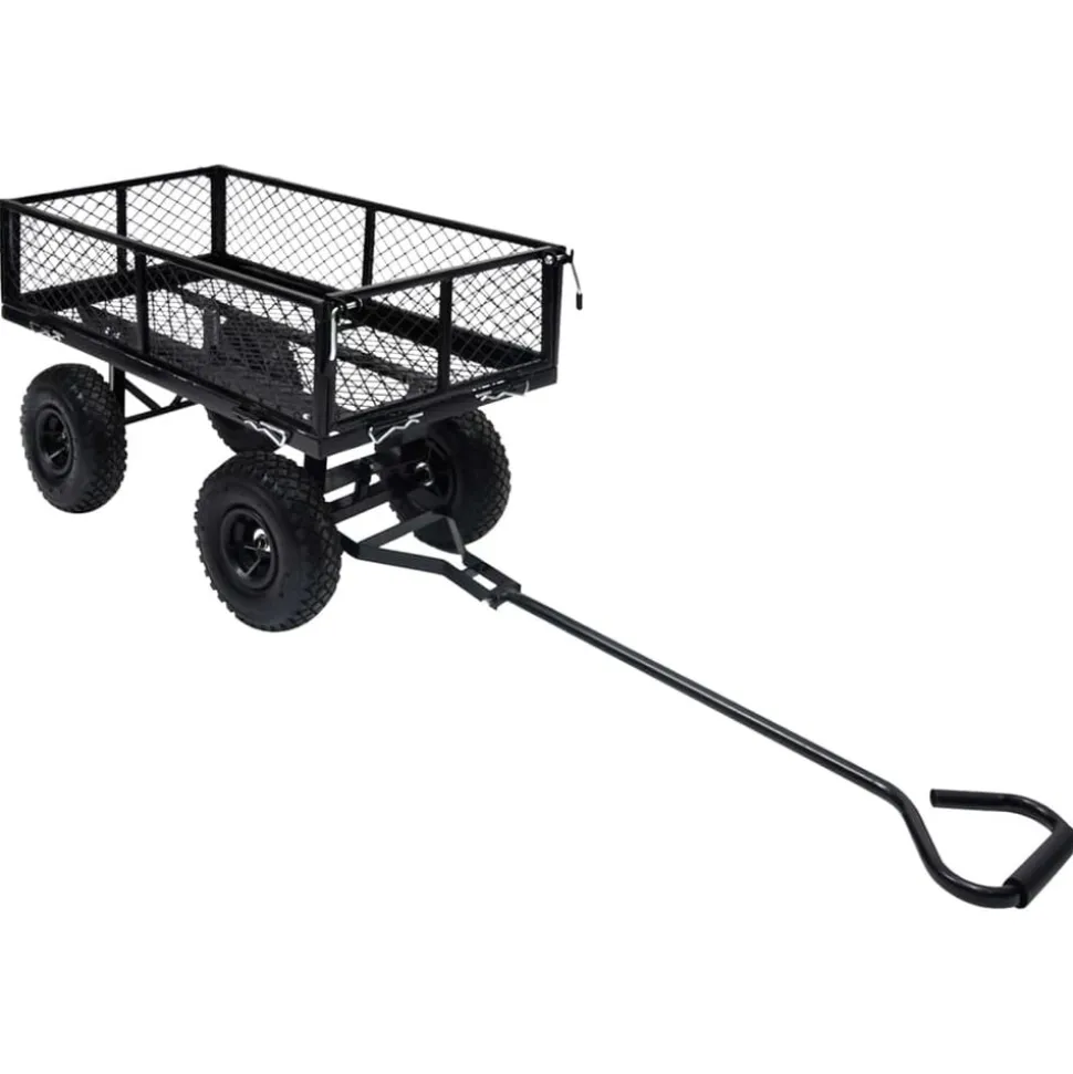 vidaXL Tuinwagen 250 kg zwart