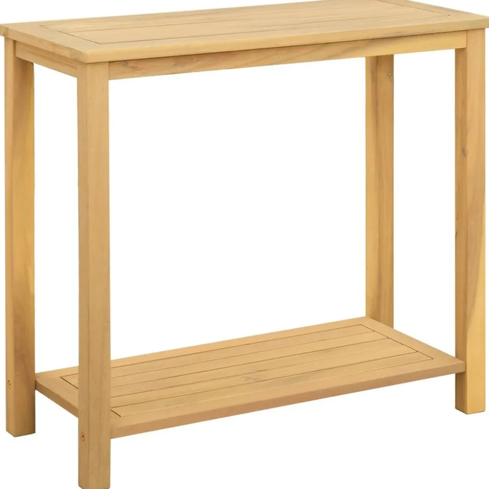 vidaXL Tuinwandtafel 80x35x75 cm massief acaciahout