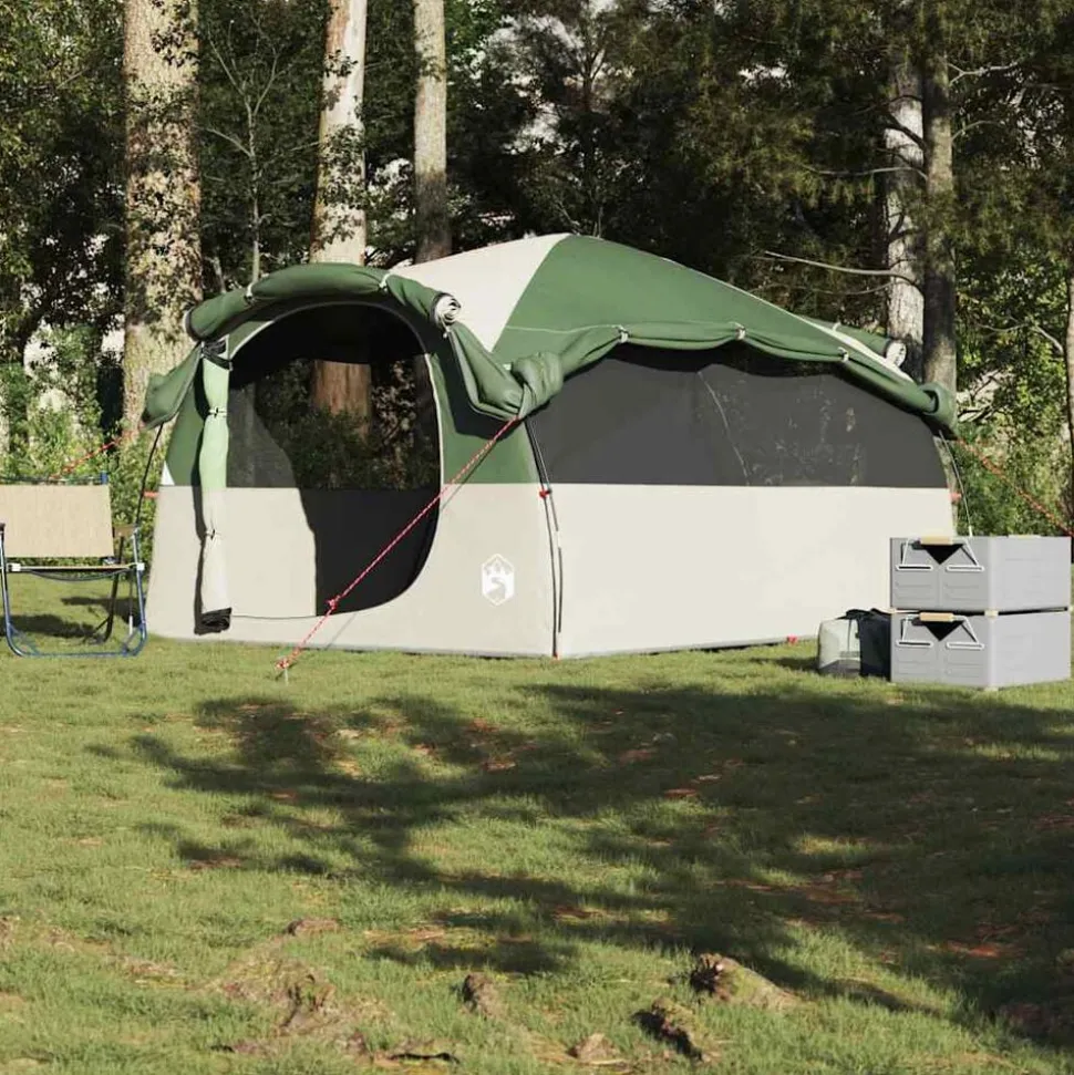 vidaXL Tunneltent 6-persoons waterdicht groen