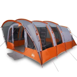vidaXL Tunneltent 8-persoons waterdicht grijs