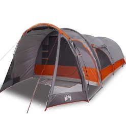 vidaXL Tunneltent 8-persoons waterdicht grijs