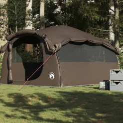 vidaXL Tunneltent 6-persoons waterdicht bruin