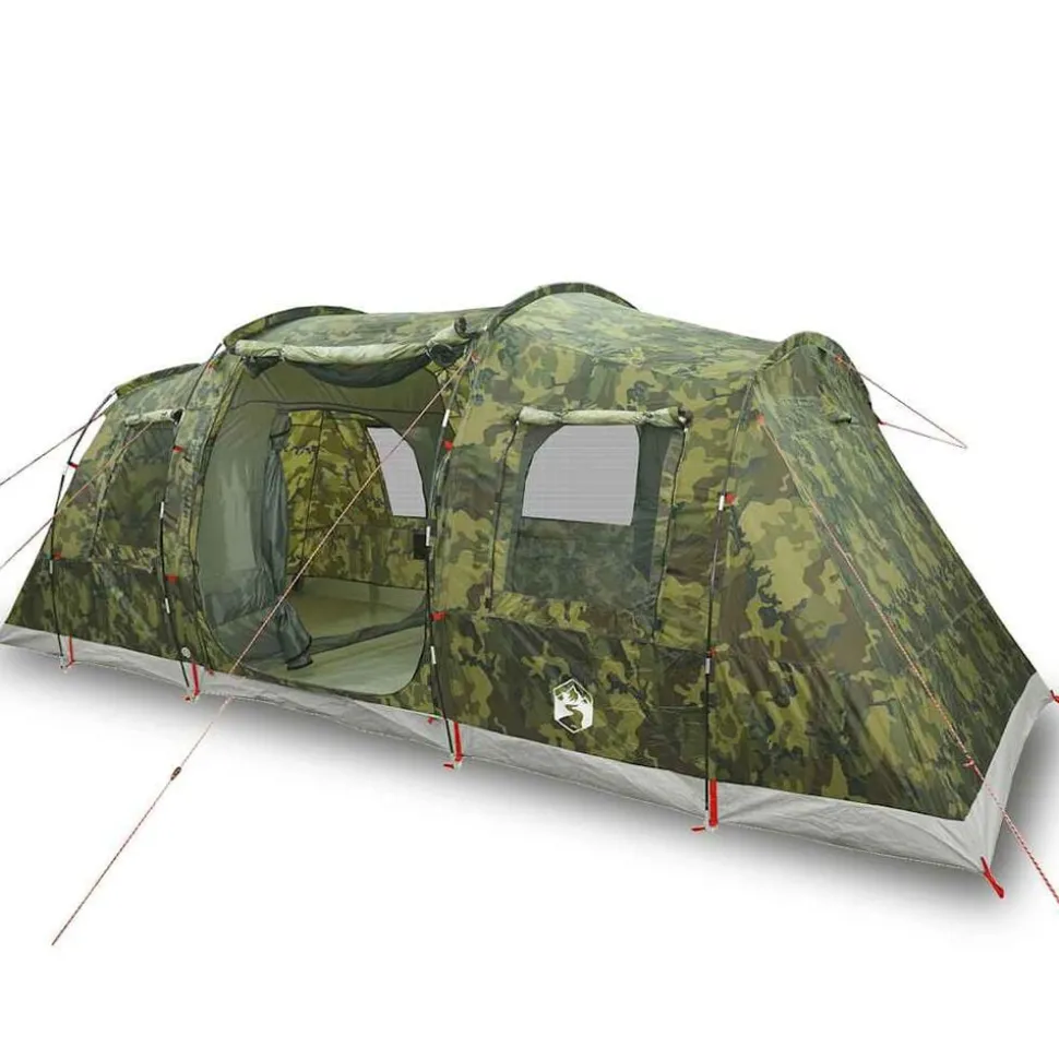 vidaXL Tunneltent 4-persoons waterdicht camouflage