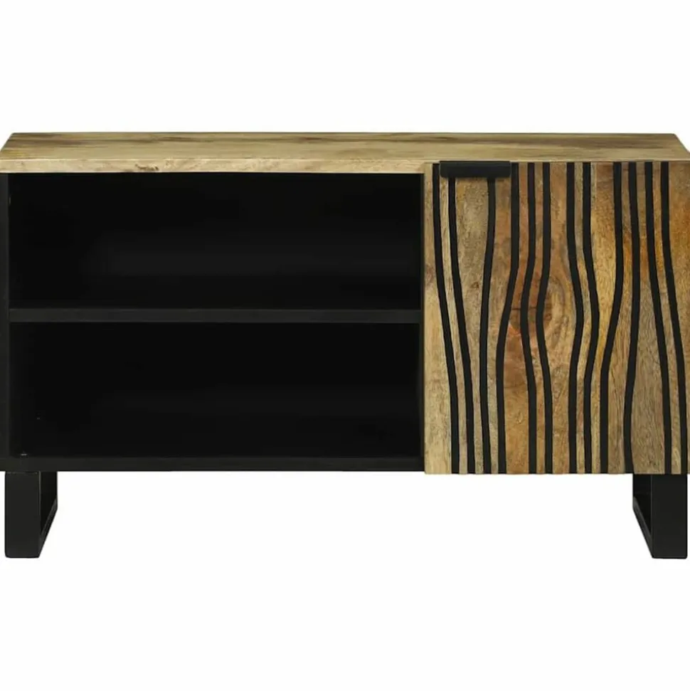 vidaXL TV Eenheden Bruin 80 x 33 x 46 cm Bewerkt hout