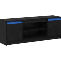 vidaXL TV Eenheden Zwart 139,5 x 34 x 50 cm Bewerkt hout