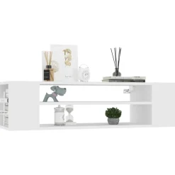 vidaXL Tv-hangmeubel 100x30x26,5 cm bewerkt hout wit