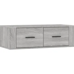 vidaXL Tv-hangmeubel 80x36x25 cm bewerkt hout grijs sonoma eikenkleur