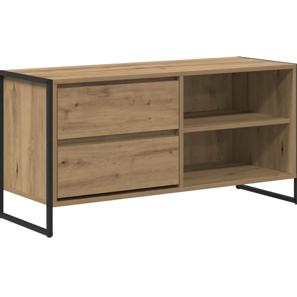 vidaXL TV-kast Ambachtelijk eiken 100 x 36 x 49,5 cm Bewerkt hout