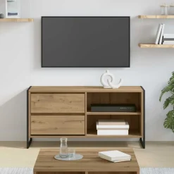 vidaXL TV-kast Ambachtelijk eiken 100 x 36 x 49,5 cm Bewerkt hout