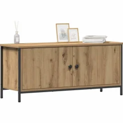 vidaXL TV-kast Artisan Eiken 100 x 35 x 45 cm Bewerkt hout