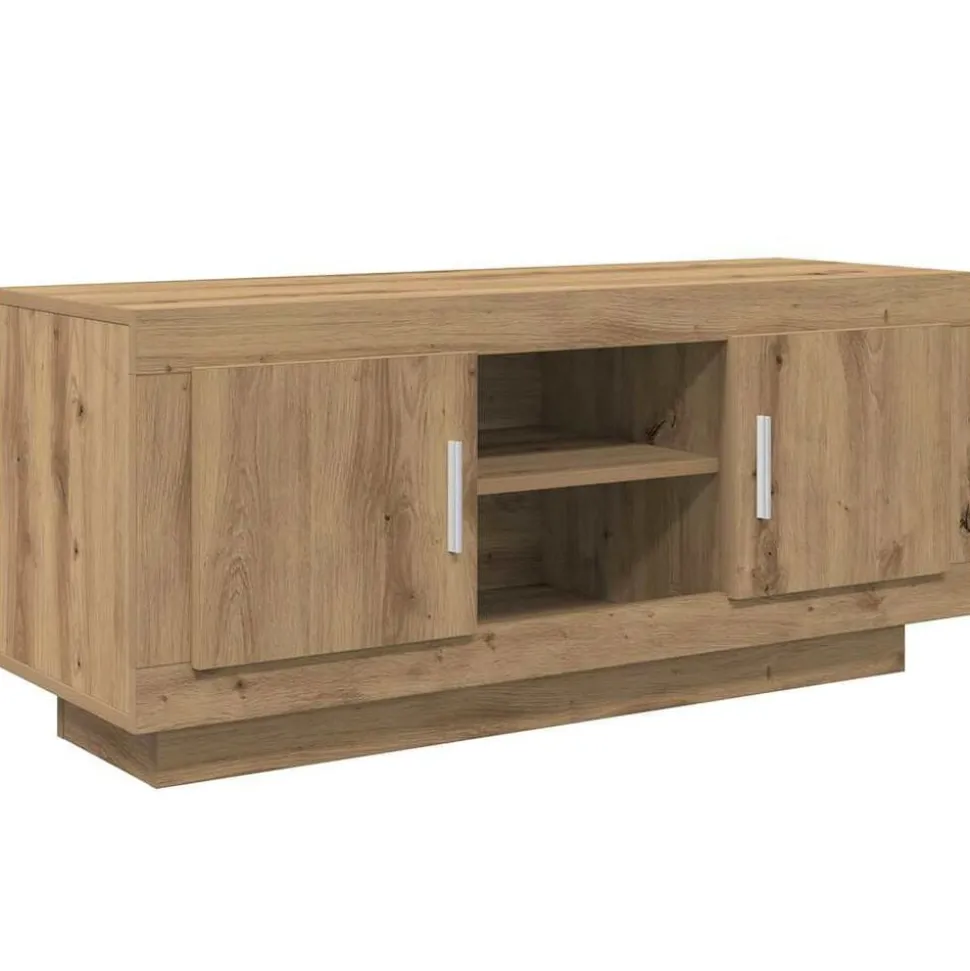 vidaXL TV-kast Artisan Eiken 102 x 35 x 45 cm Bewerkt hout