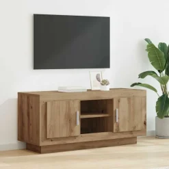 vidaXL TV-kast Artisan Eiken 102 x 35 x 45 cm Bewerkt hout