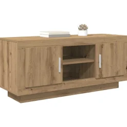 vidaXL TV-kast Artisan Eiken 102 x 35 x 45 cm Bewerkt hout