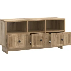 vidaXL TV-kast Artisanaal eiken 102 x 34,5 x 50 cm Bewerkt hout