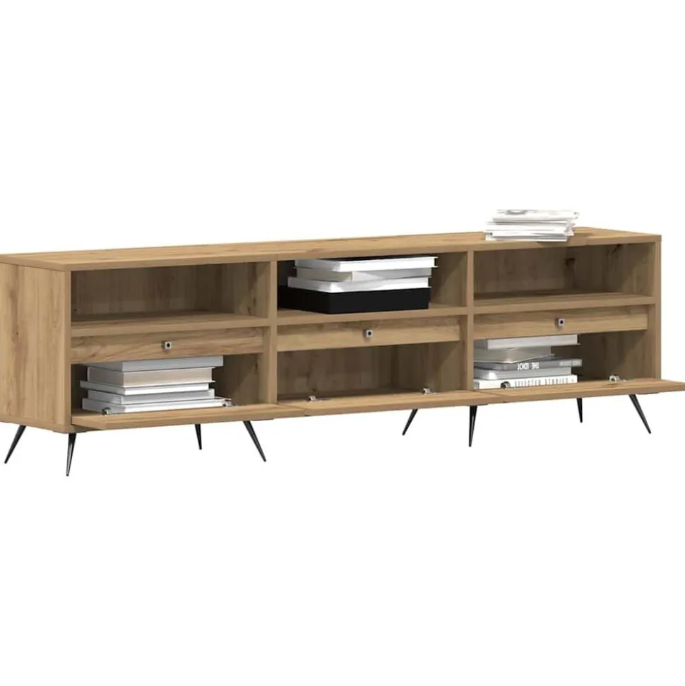 vidaXL TV-kast artisanaal eikenkleurig 150 x 30 x 44,5 cm Bewerkt hout