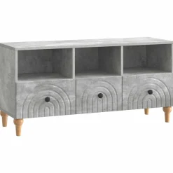 vidaXL TV-kast Beton Grijs 102 x 34,5 x 50 cm Geconstrueerd hout