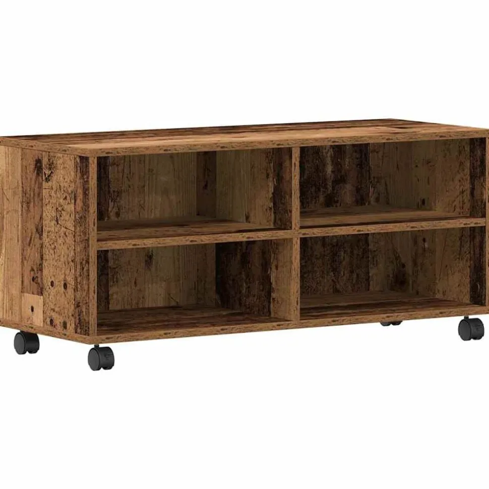 vidaXL TV-kast Bruin 90 x 35 x 40,5 cm Bewerkt hout