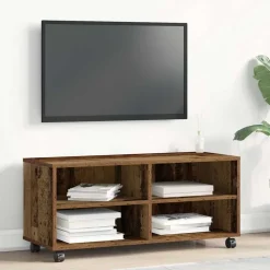 vidaXL TV-kast Bruin 90 x 35 x 40,5 cm Bewerkt hout