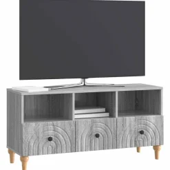 vidaXL TV-kast Grijze Sonoma 102 x 34,5 x 50 cm Geconstrueerd hout