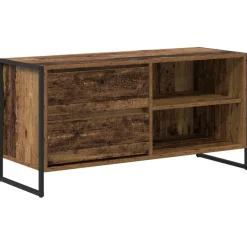 vidaXL TV-kast met lade Oud Hout 100 x 36 x 49,5 cm Bewerkt hout