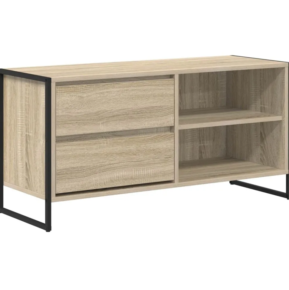 vidaXL TV-kast met lade Sonoma 100 x 36 x 49,5 cm Bewerkt hout