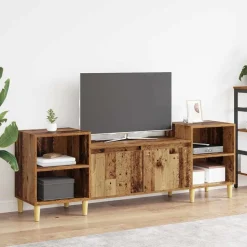 vidaXL TV-kast Oud Hout 160 x 35 x 55 cm Bewerkt hout